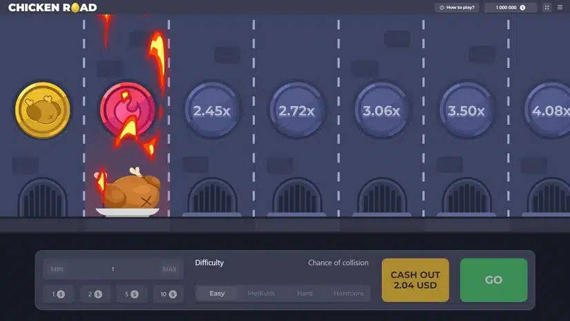 Version démo du jeu Chicken Road.
